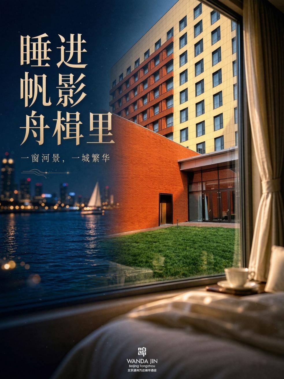 北京通州万达锦华酒店|枕运河帆影览副中心秋韵